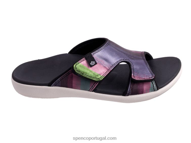 Spenco Footwear preto Kholo Monet 648F171 mulheres