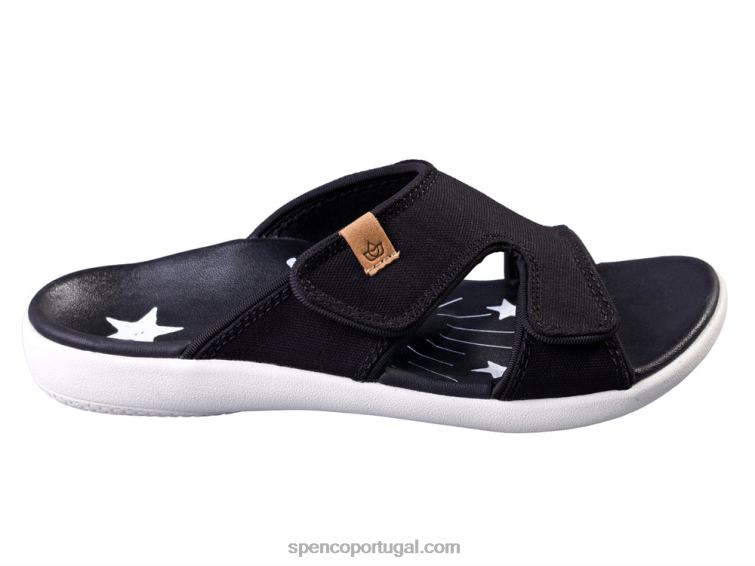 Spenco Footwear preto kholo acredita 648F201 mulheres