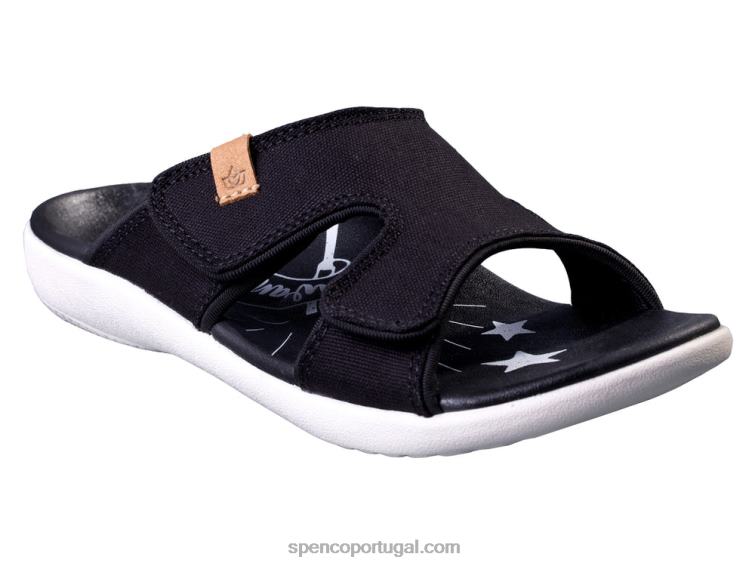 Spenco Footwear preto kholo acredita 648F201 mulheres