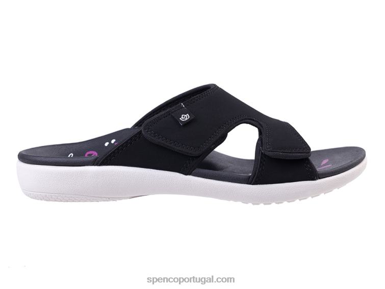 Spenco Footwear preto kholo ascensão clássico 648F195 mulheres