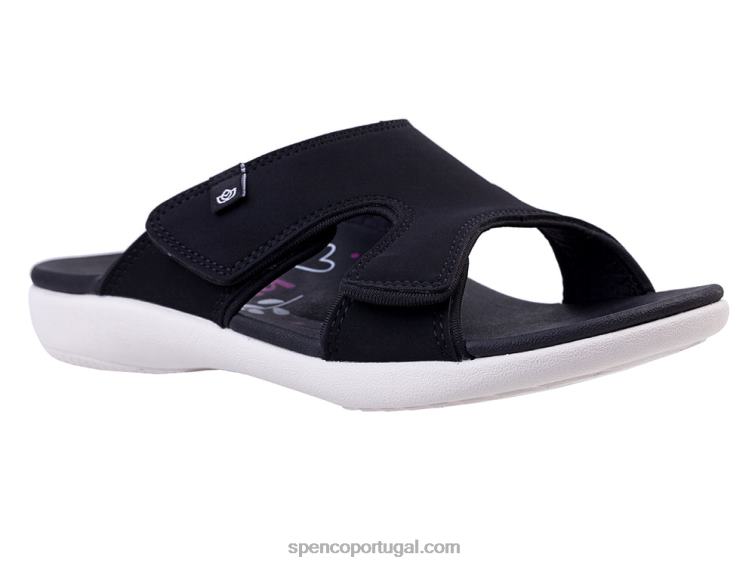 Spenco Footwear preto kholo ascensão clássico 648F195 mulheres