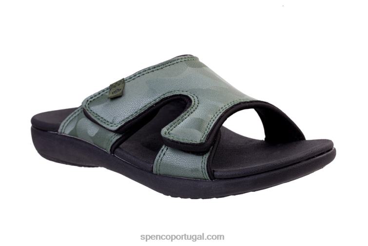 Spenco Footwear verde empoeirado slide de camuflagem kholo 648F167 mulheres