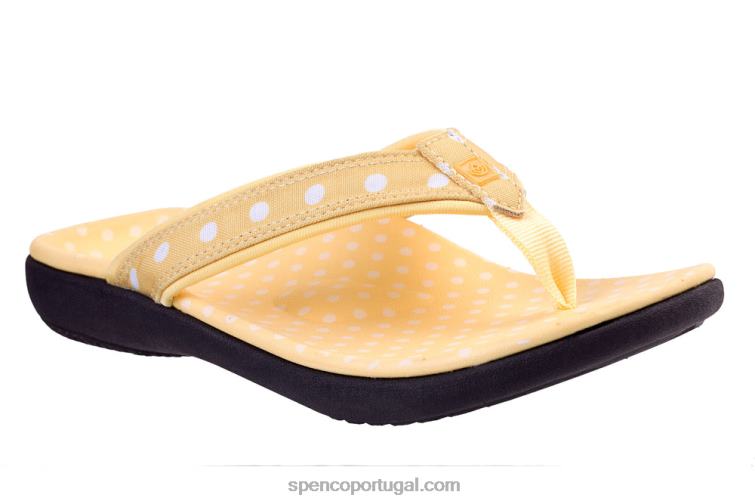 Spenco Footwear amarelo yumi ponto novo 648F25 mulheres