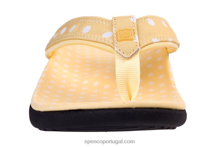 Spenco Footwear amarelo yumi ponto novo 648F25 mulheres