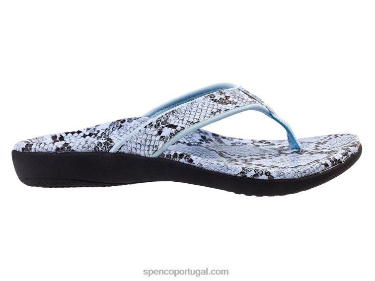 Spenco Footwear azul claro yumi nova cobra 648F33 mulheres