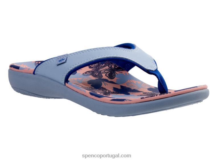 Spenco Footwear azul yumi borboleta 648F126 mulheres