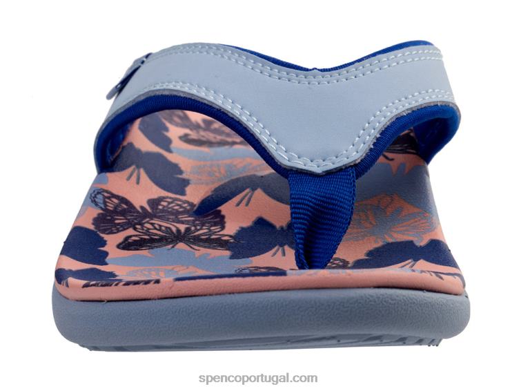 Spenco Footwear azul yumi borboleta 648F126 mulheres