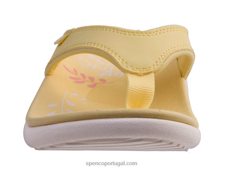 Spenco Footwear banana pálida yumi aumento sazonal 648F111 mulheres