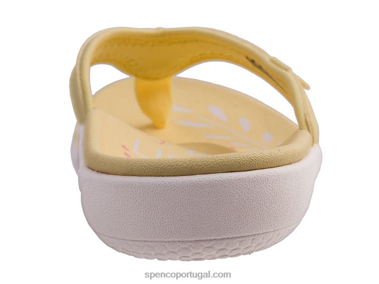 Spenco Footwear banana pálida yumi aumento sazonal 648F111 mulheres