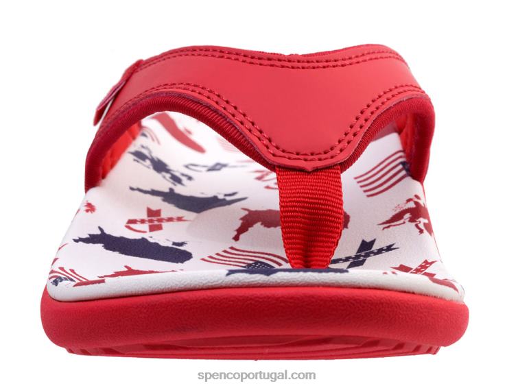 Spenco Footwear branco/vermelho yumi americana 648F78 mulheres