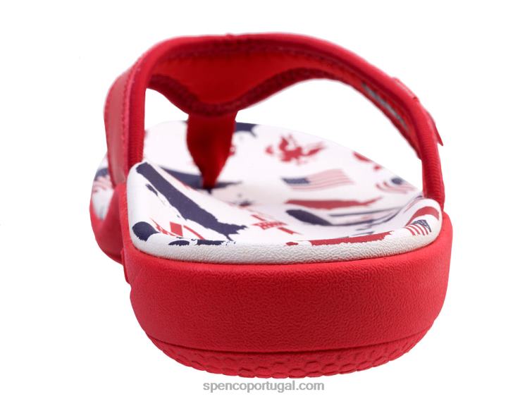 Spenco Footwear branco/vermelho yumi americana 648F78 mulheres