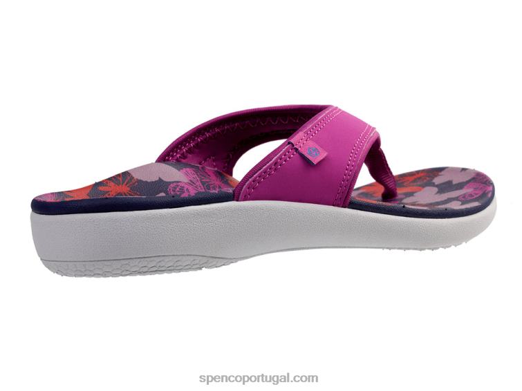 Spenco Footwear branco yumi borboleta 648F129 mulheres