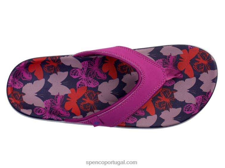 Spenco Footwear branco yumi borboleta 648F129 mulheres