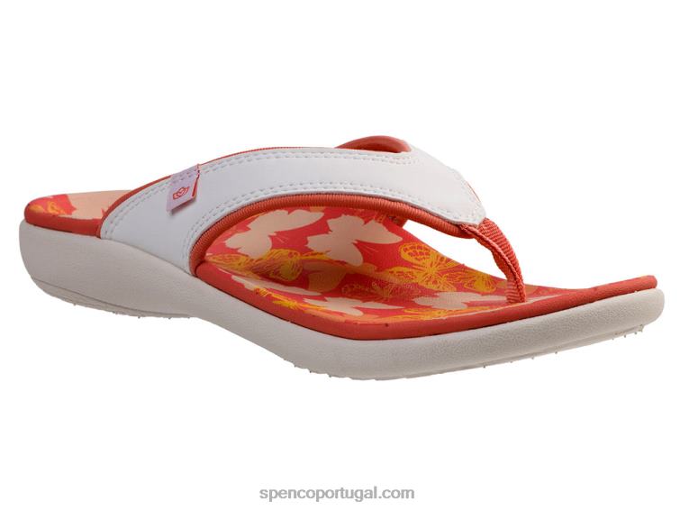 Spenco Footwear branco yumi borboleta 648F129 mulheres