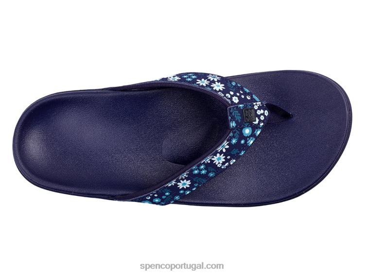 Spenco Footwear branco yumi nuevo floral sazonal 648F30 mulheres