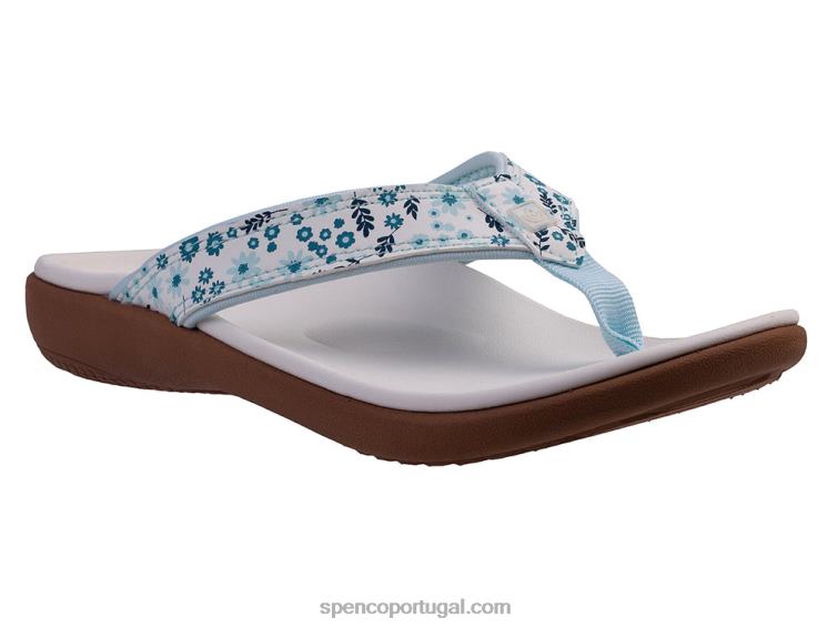 Spenco Footwear branco yumi nuevo floral sazonal 648F30 mulheres