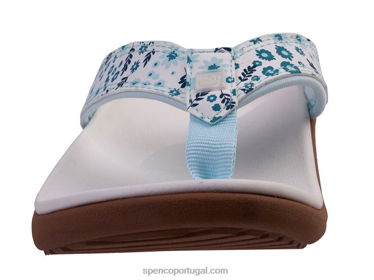 Spenco Footwear branco yumi nuevo floral sazonal 648F30 mulheres