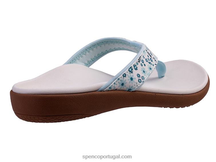 Spenco Footwear branco yumi nuevo floral sazonal 648F30 mulheres