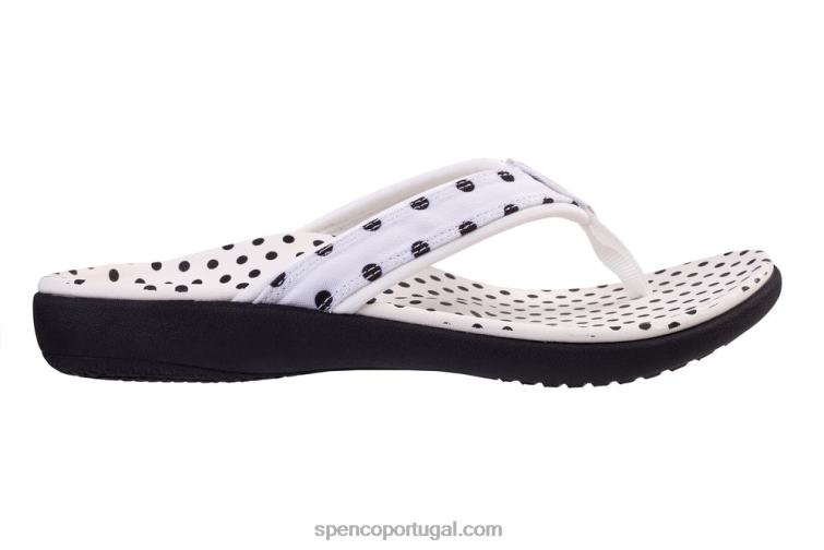 Spenco Footwear branco yumi ponto novo 648F24 mulheres