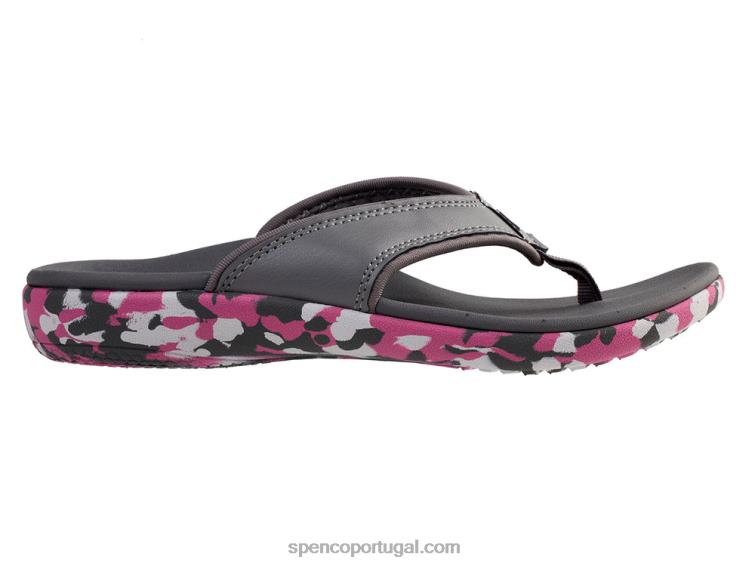 Spenco Footwear carvão escuro yumi camuflado 648F118 mulheres