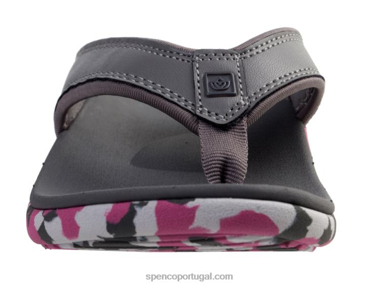 Spenco Footwear carvão escuro yumi camuflado 648F118 mulheres