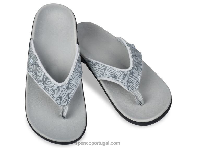 Spenco Footwear cinza onda yumi 648F58 mulheres