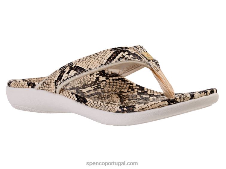 Spenco Footwear creme yumi nova cobra 648F32 mulheres