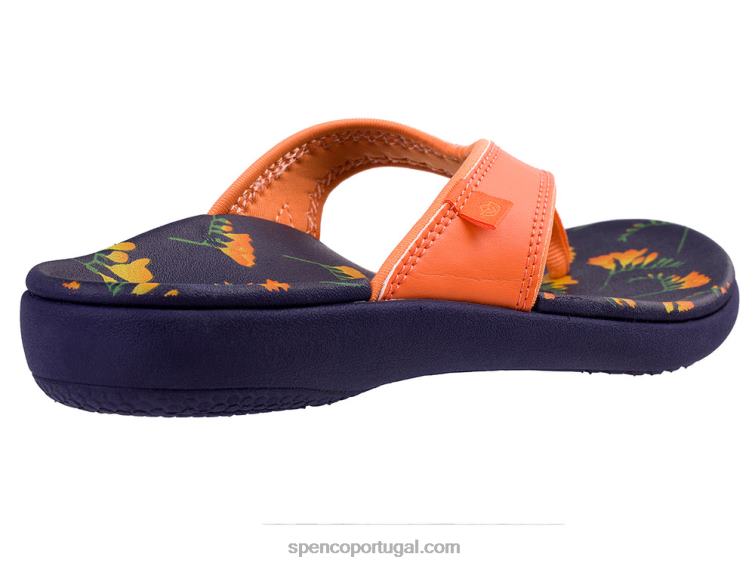 Spenco Footwear laranja yumi blume 648F80 mulheres