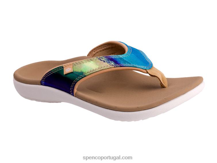 Spenco Footwear mar aqua yumi monet 648F61 mulheres