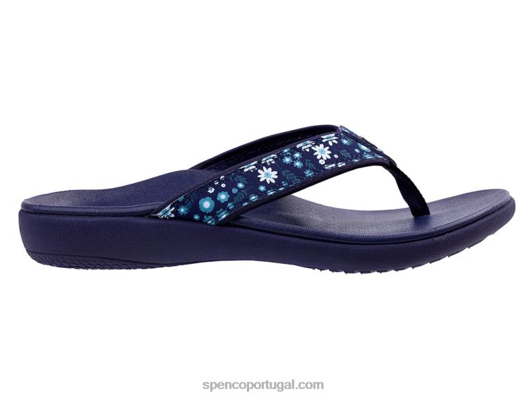 Spenco Footwear marinha yumi nuevo floral sazonal 648F29 mulheres