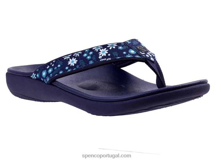 Spenco Footwear marinha yumi nuevo floral sazonal 648F29 mulheres