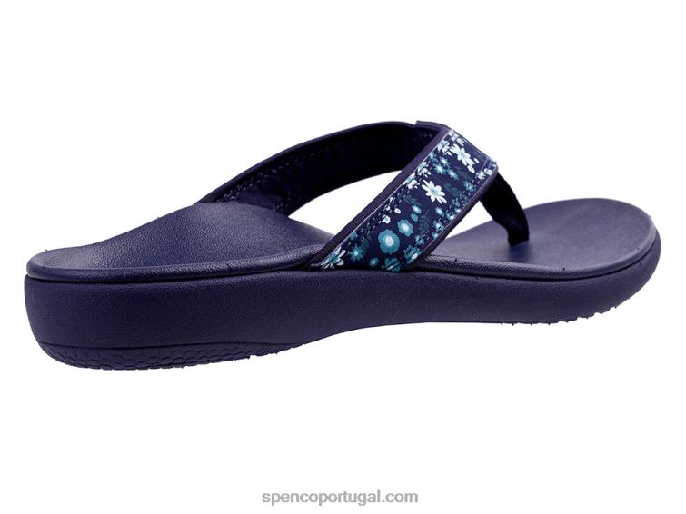 Spenco Footwear marinha yumi nuevo floral sazonal 648F29 mulheres