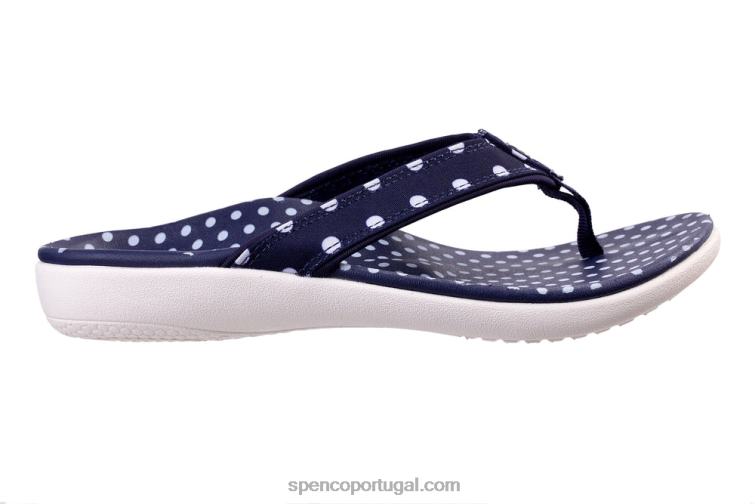 Spenco Footwear marinha yumi ponto novo 648F22 mulheres