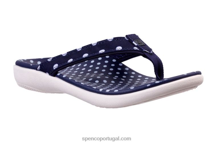 Spenco Footwear marinha yumi ponto novo 648F22 mulheres