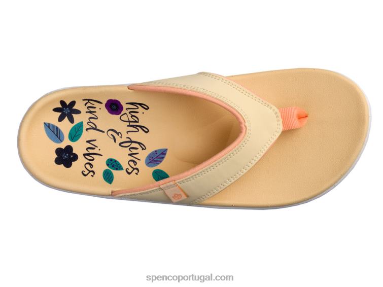Spenco Footwear nuvem de coral yumi high five 648F122 mulheres