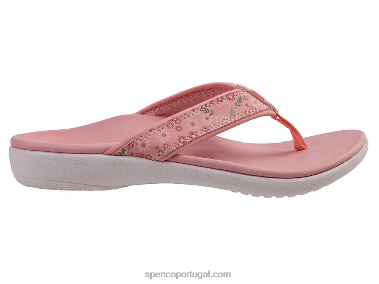 Spenco Footwear nuvem de coral yumi nuevo floral 648F27 mulheres