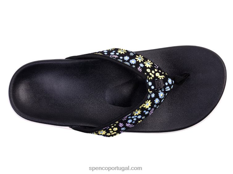 Spenco Footwear nuvem de coral yumi nuevo floral 648F27 mulheres