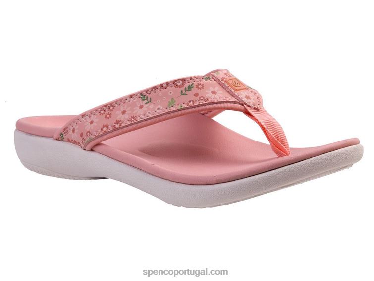 Spenco Footwear nuvem de coral yumi nuevo floral 648F27 mulheres