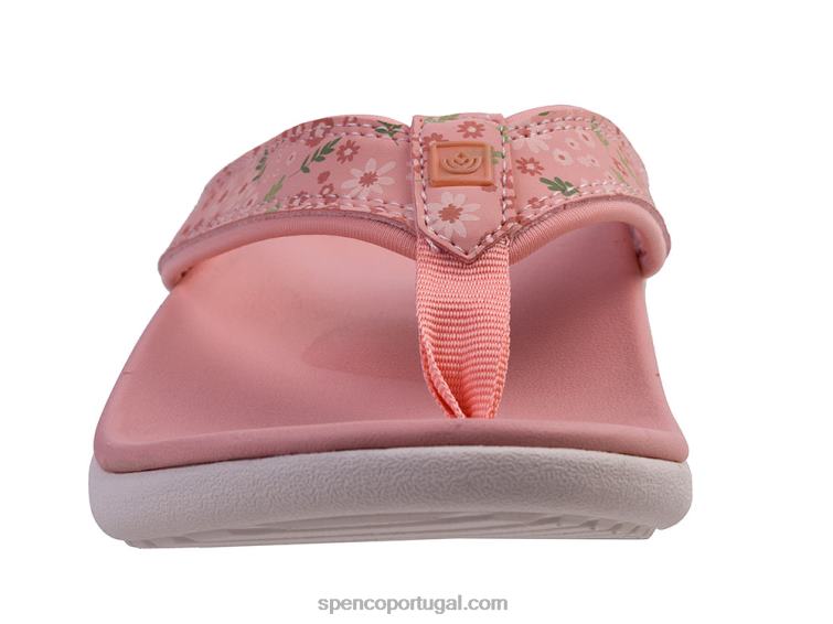 Spenco Footwear nuvem de coral yumi nuevo floral 648F27 mulheres