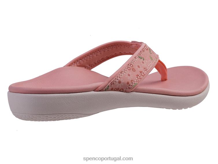 Spenco Footwear nuvem de coral yumi nuevo floral 648F27 mulheres