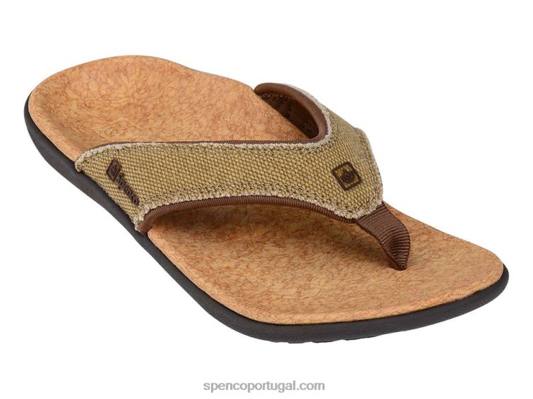 Spenco Footwear palha-java-cortiça sandália de lona yumi 648F50 mulheres