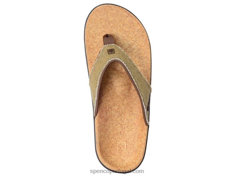 Spenco Footwear palha-java-cortiça sandália de lona yumi 648F50 mulheres
