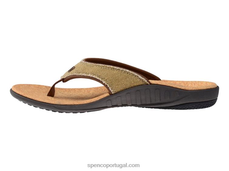 Spenco Footwear palha-java-cortiça sandália de lona yumi 648F50 mulheres