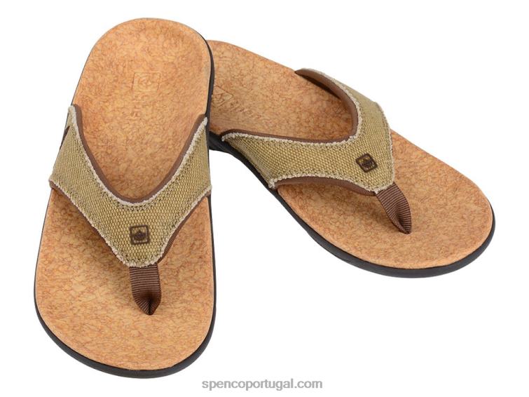Spenco Footwear palha-java-cortiça sandália de lona yumi 648F50 mulheres