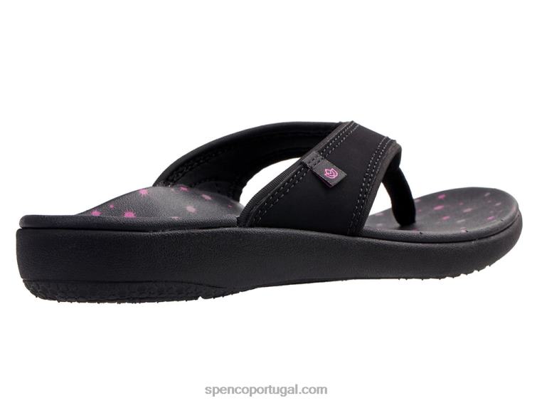 Spenco Footwear preto constelação de yumi 648F131 mulheres