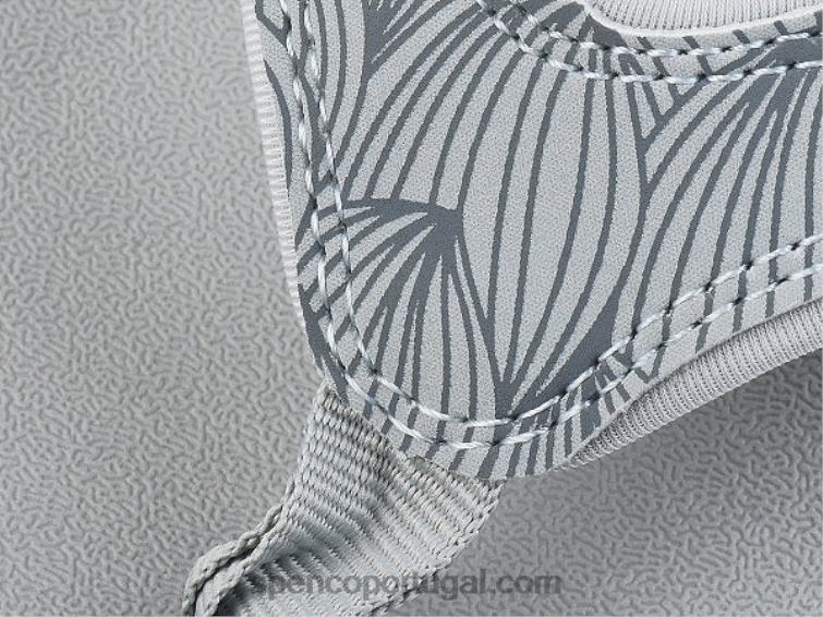 Spenco Footwear preto onda yumi 648F57 mulheres