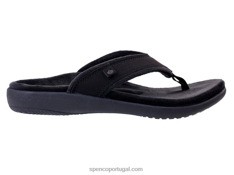 Spenco Footwear preto yumi aconchegante 648F719 mulheres