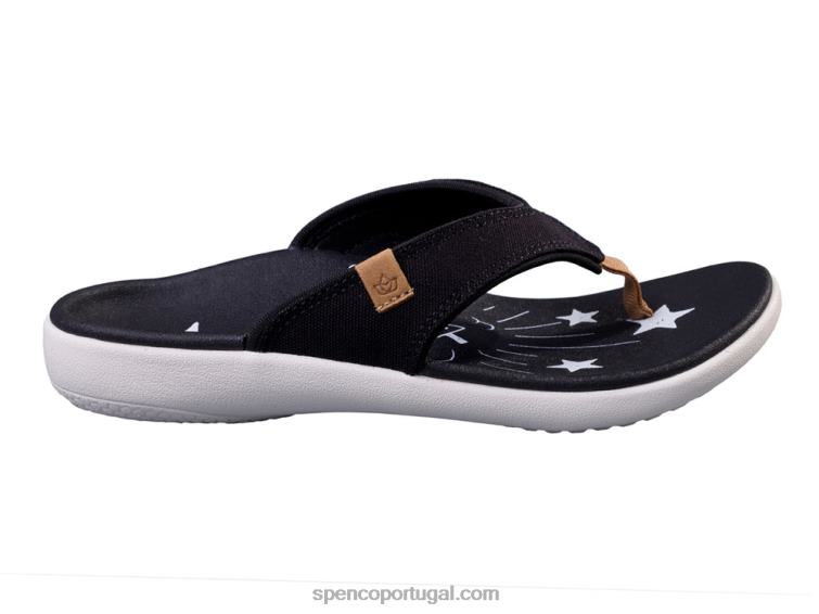 Spenco Footwear preto yumi acredita 648F100 mulheres