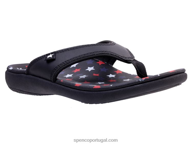Spenco Footwear preto yumi americana 648F74 mulheres