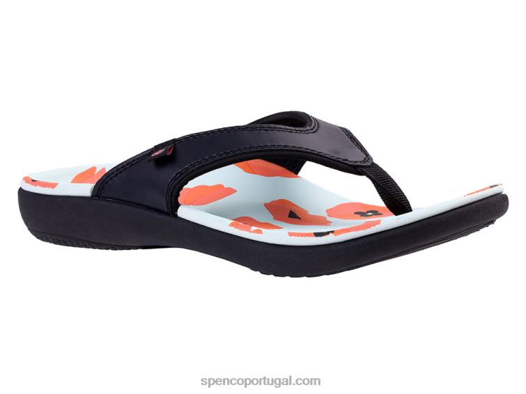 Spenco Footwear preto yumi blume 648F79 mulheres